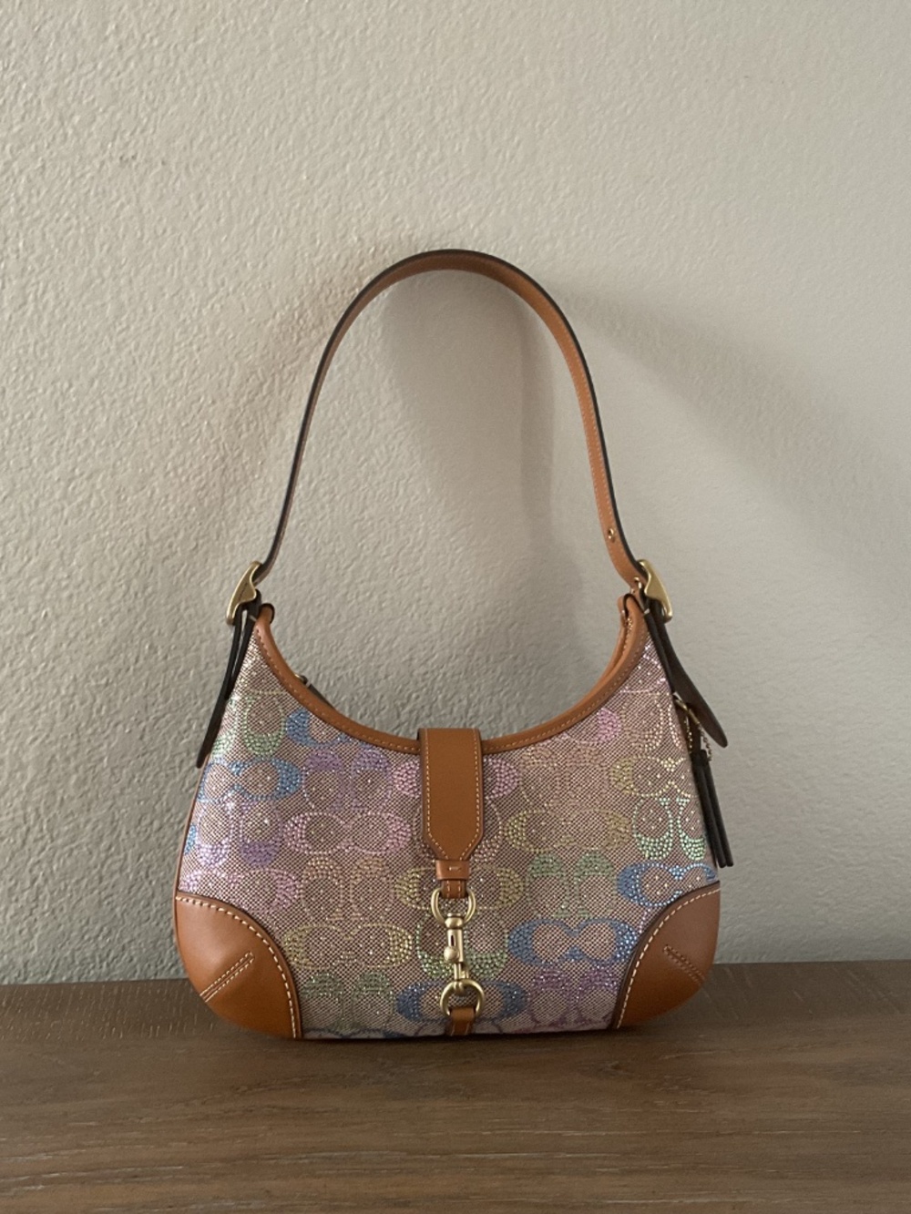 Coach rainbow crystal Hampton in signature jacquard - Picture 3 of 15